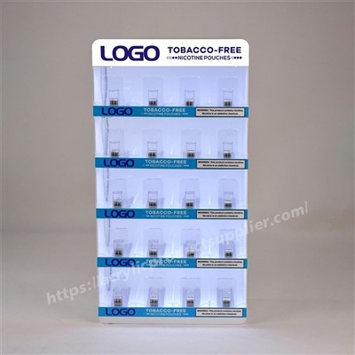 Led Akryl Nikotin Pouches Snus Display Med pusher