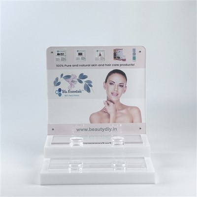 LED 2-lagsstativ for hudpleie med essensiell olje i akryl